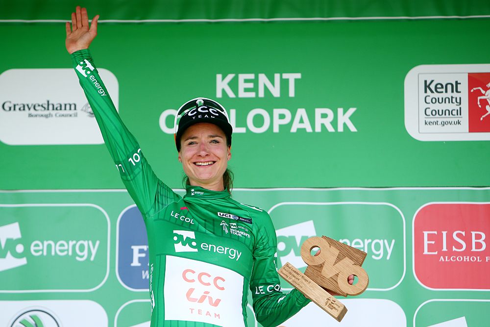 Marianne Vos (CCC-Liv) wins stage 2 and leads the OVO Energy Women's Tour
