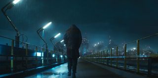 Nothing beats a rain-soaked city at night to set a gritty tone, like the Krill homeworld, 'Blade Runner' etc