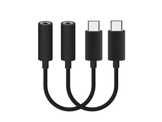 USB Type-C to 3.5mm Audio Adapters (2 pack)