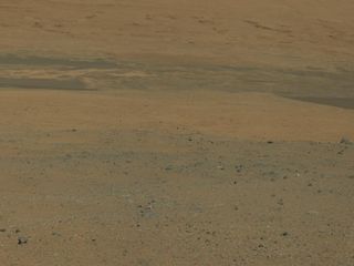 The Curiosity Mars rover looks south toward Mount Sharp