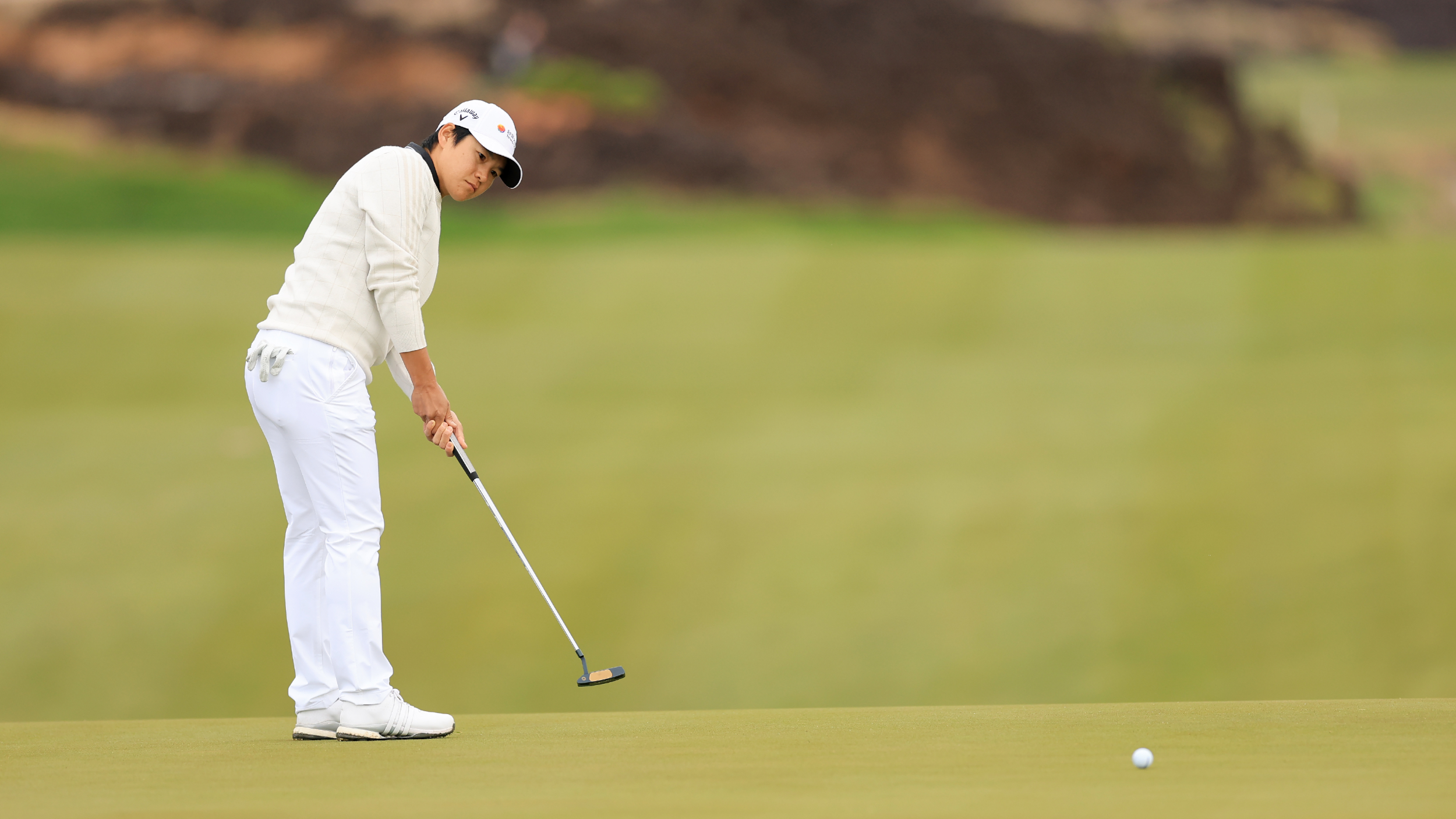 Yani Tseng putts at the Black Desert Championship