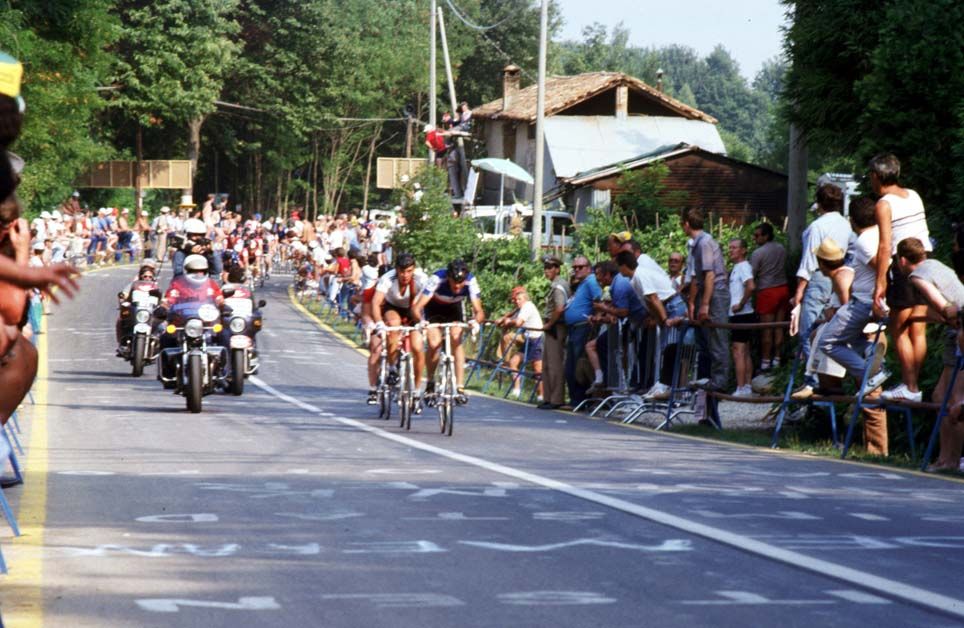 The break during the 1985 road race