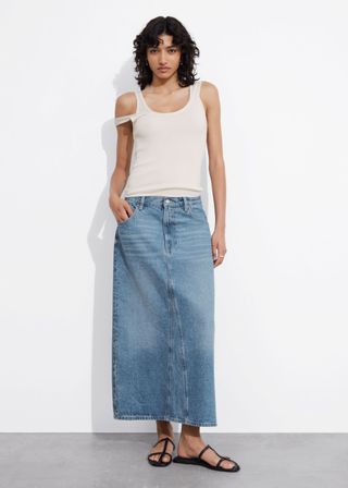 Rok Midi Denim