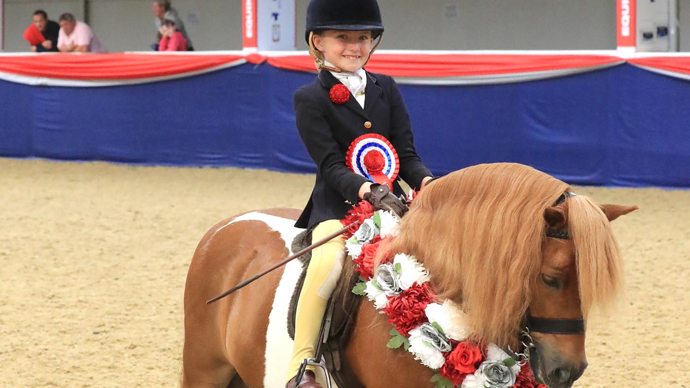 Lilly Ahern-Lee and Shetland Lotuspoint Cassius are junior mountain and moorland supreme en route to the ridden pony reserve