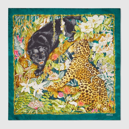 "double Trouble" Printed Silk Carr&amp;eacute;