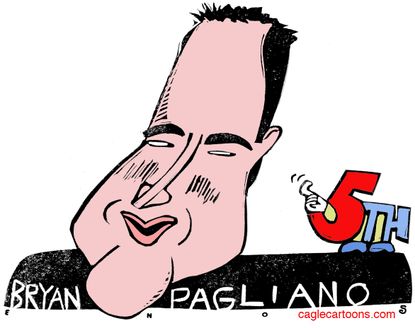 Political cartoon U.S. Brian Pagliano Plead 5th