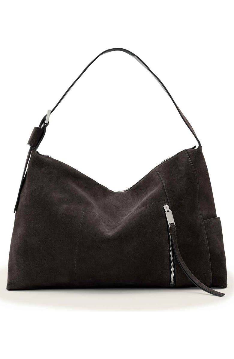 Medium Alba Suede Shoulder Bag