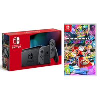 Nintendo Switch + Mario Kart 8 Deluxe Bundle and 3 months Switch Online£259 at Nintendo