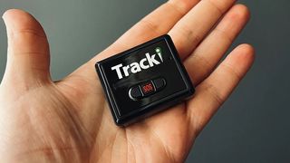 Tracki 4G LTE Mini GPS Tracker in hand