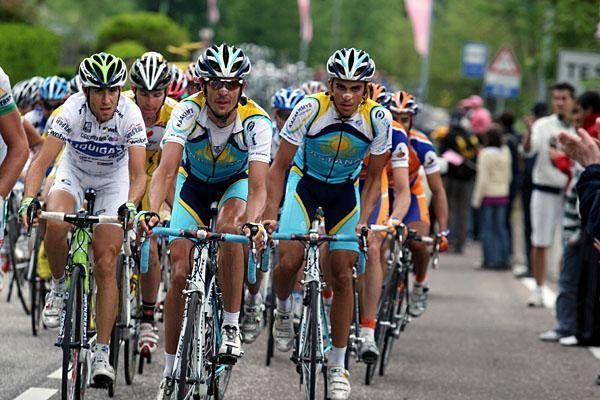 Astana looked good on the lower slopes of the final climb.