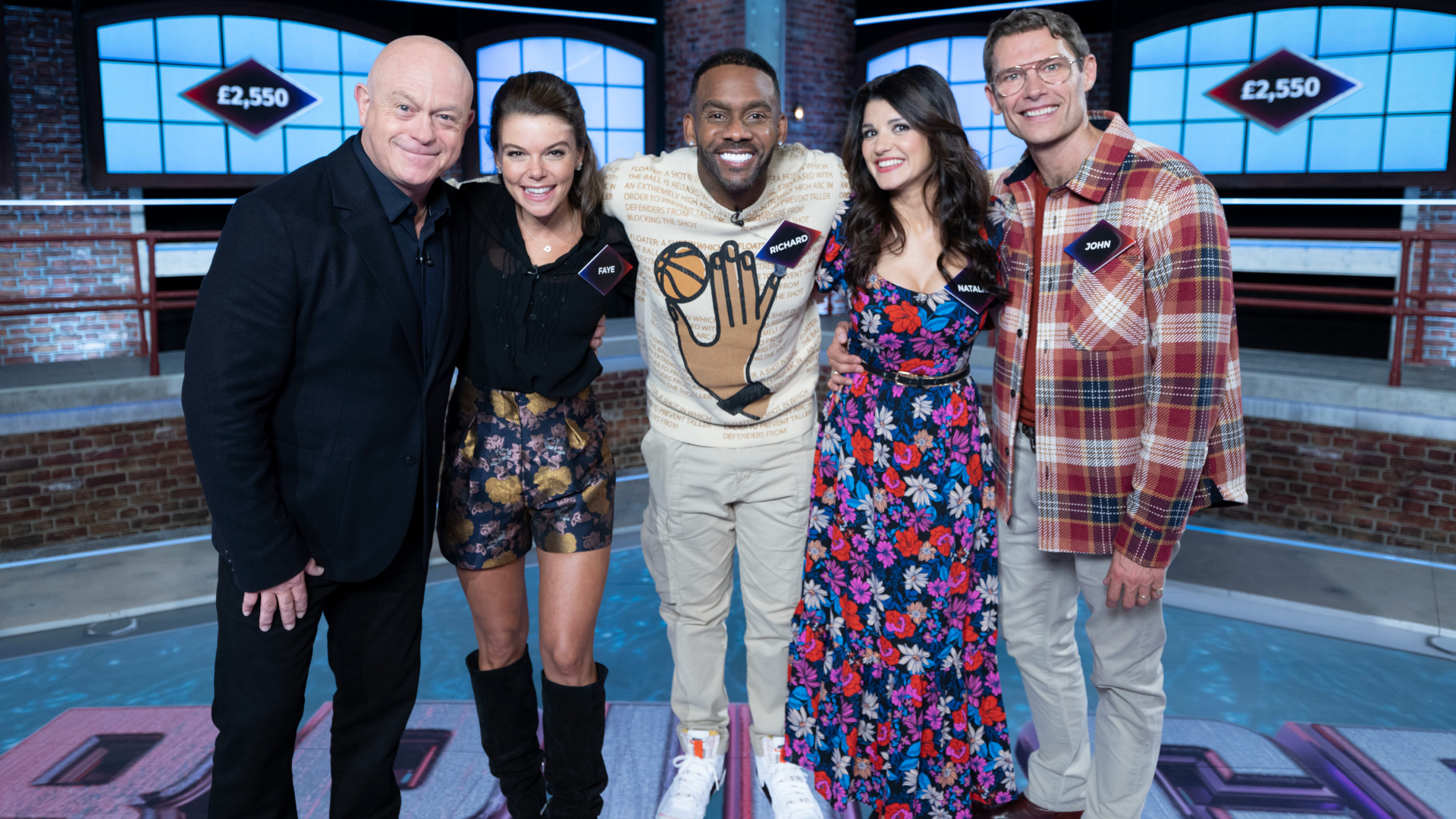 Ross Kemp, Faye Brookes, Richard Blackwood, Natalie Anderson, John Partridge