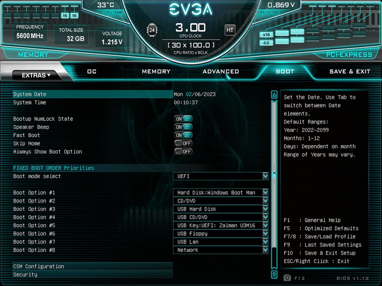 BIOS - EVGA Z790 Dark Kingpin