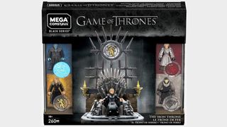 Mega Construx Game of Thrones The Iron Throne Construction Set box on a gray background