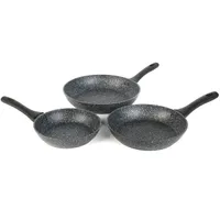 Salter  Megastone Thermo Collar 3 Piece Frying Pan Set