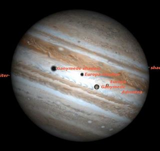 Two Moons to Pass in Front of Jupiter Wednesday Night