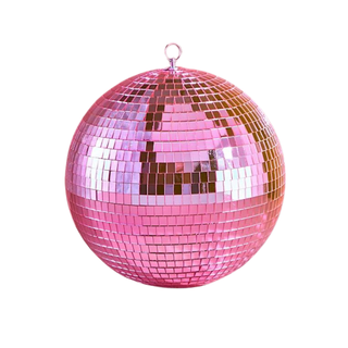 Pink Christmas Disco Ball - 21cm