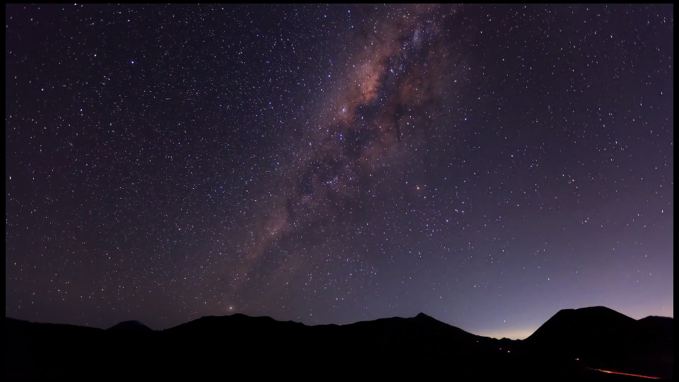 Milky Way and Volcanoes