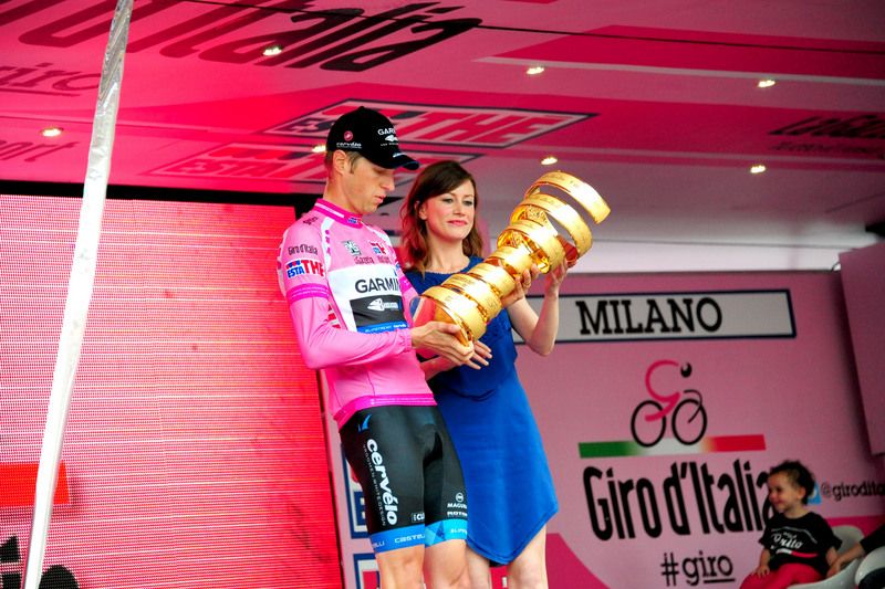 Ryder Hesjedal can't believe he's won the Giro after his final time trial elevated him onto top step of the podium