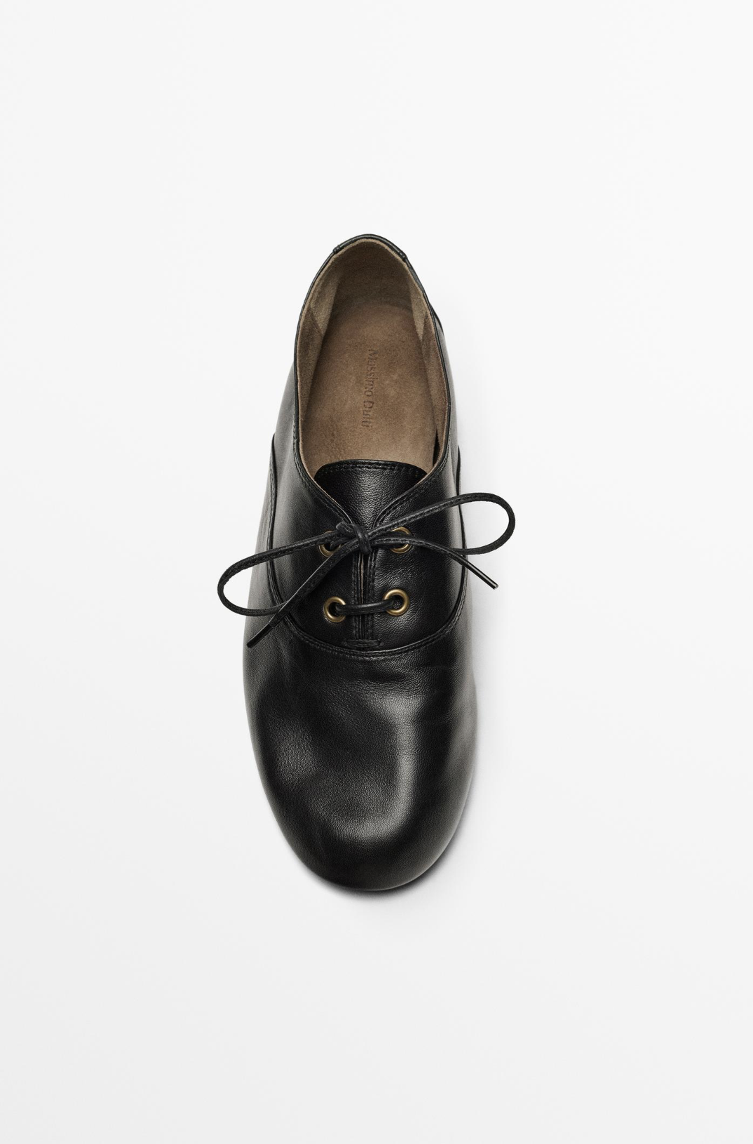 Massimo Dutti, Soft Leather Lace-Up Shoe