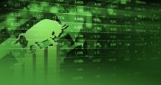 stocks up green arrow bull market