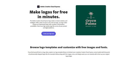 Adobe Creative Cloud Express Logo Creator Review Hero