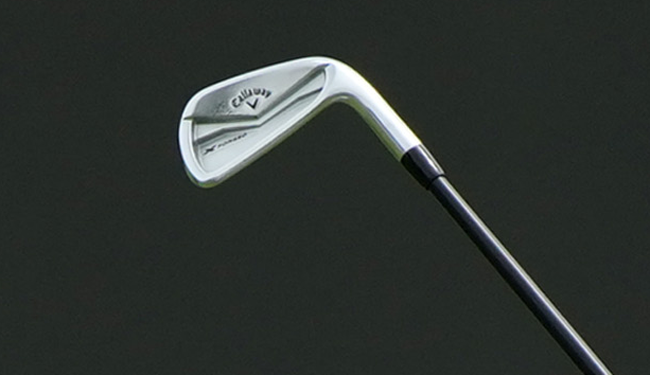 A close-up of the Callaway X Forged irons