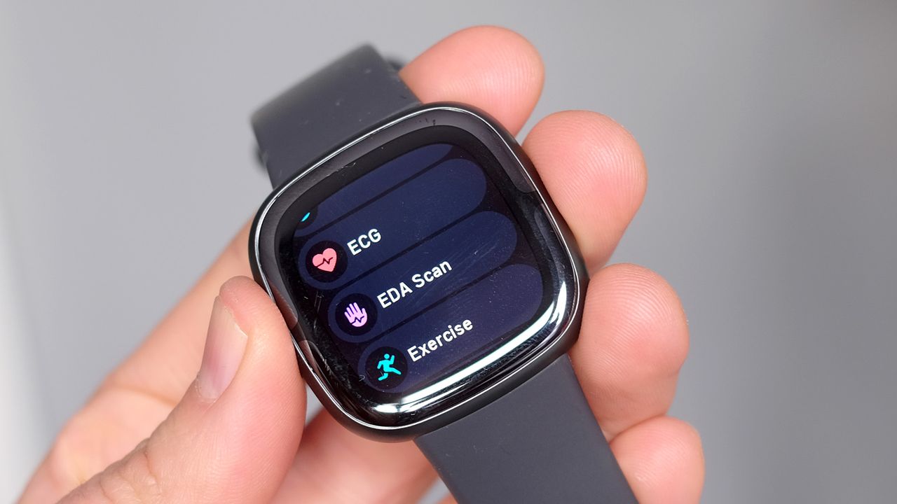 Fitbit Sense 2 being tested by Live Science contributor Andrew Williams