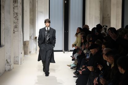 Auralee A/W 2025 menswear show at Paris Fashion Week Men’s A/W 2025