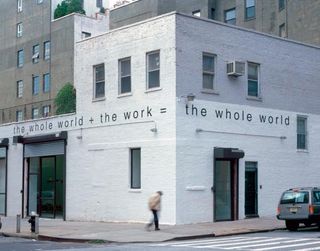 'Work No. 300: the whole world + the work = the whole world' by Martin Creed, 2003