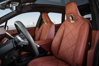 BMW iX interior and leather seats