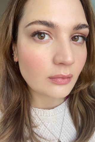 Madeleine Spencer testing the double wear foundation
