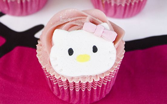 Hello Kitty cupcakes