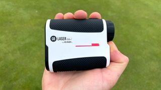 GolfBuddy Laser Lite 2 Rangefinder in hand