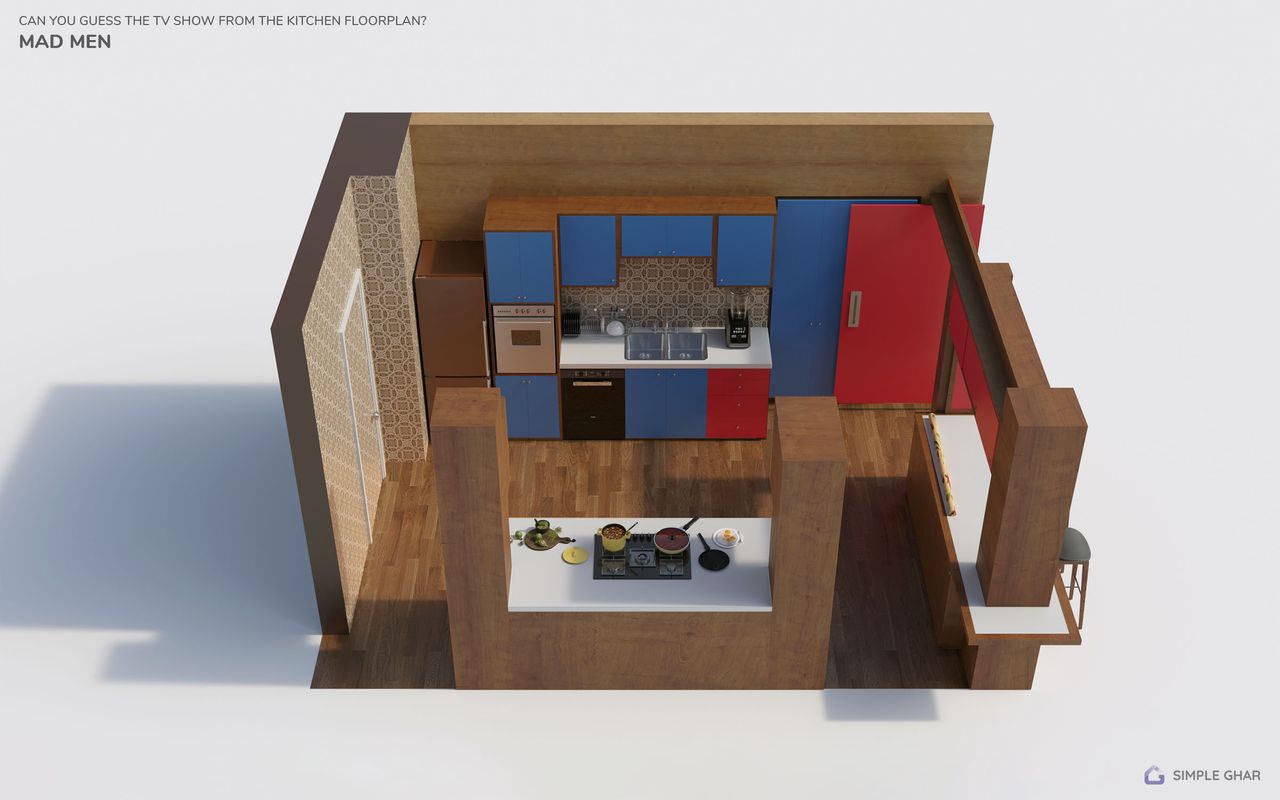 A render of a famous TV kitchen