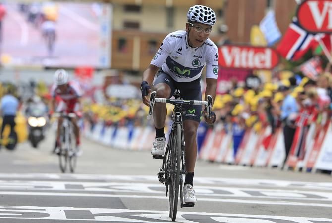 Nairo Quintana (Movistar) moved himself up in the GC