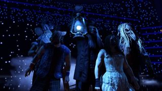 Promotional screenshot of The Wyatt Sicks from WWE 2K25