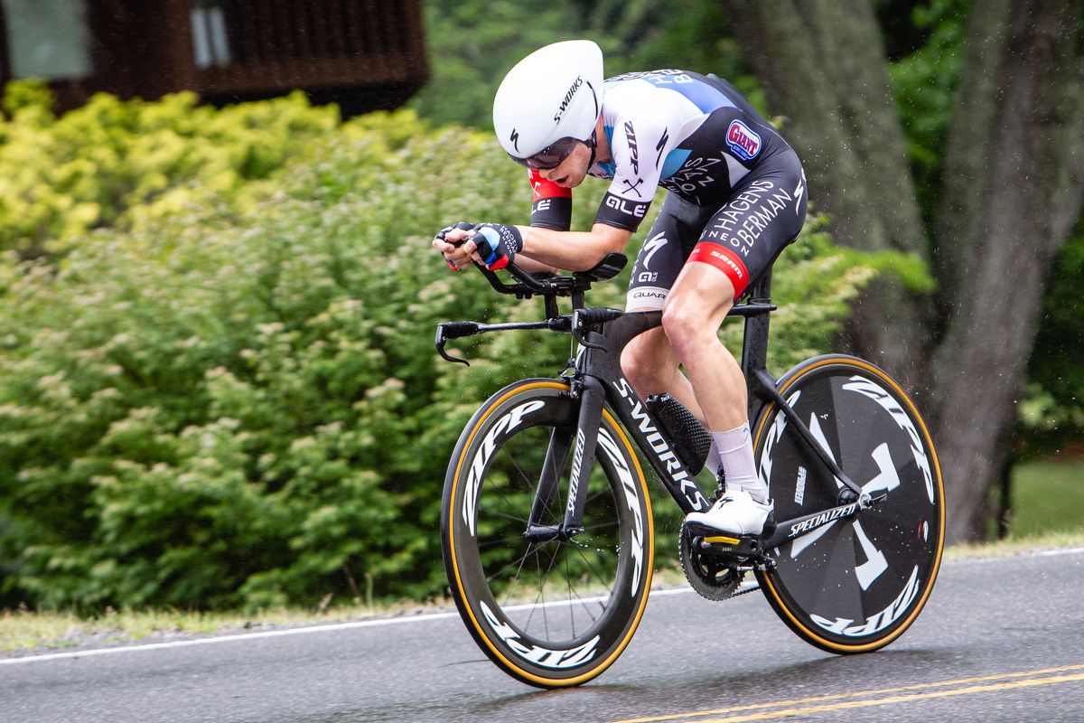 Hagens Berman Axeon's Sean Bennett set the best early time