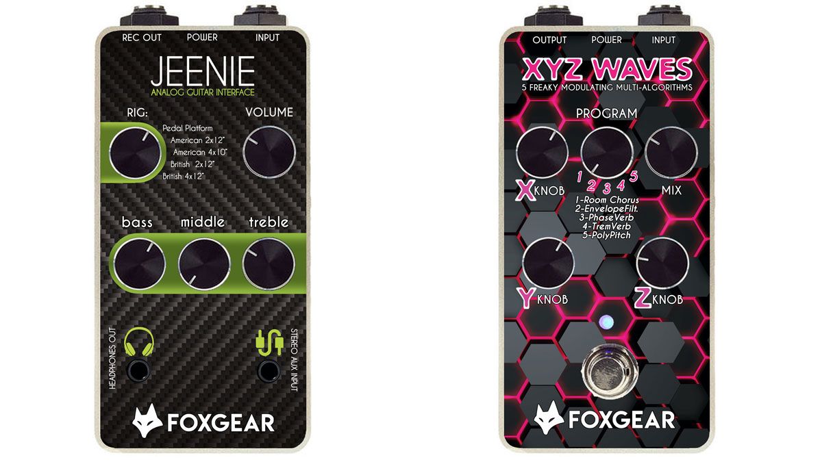 Foxgear debuts hugely versatile XYZ Waves modulation and Jeenie amp/cab/mic  sim pedals | Guitar World