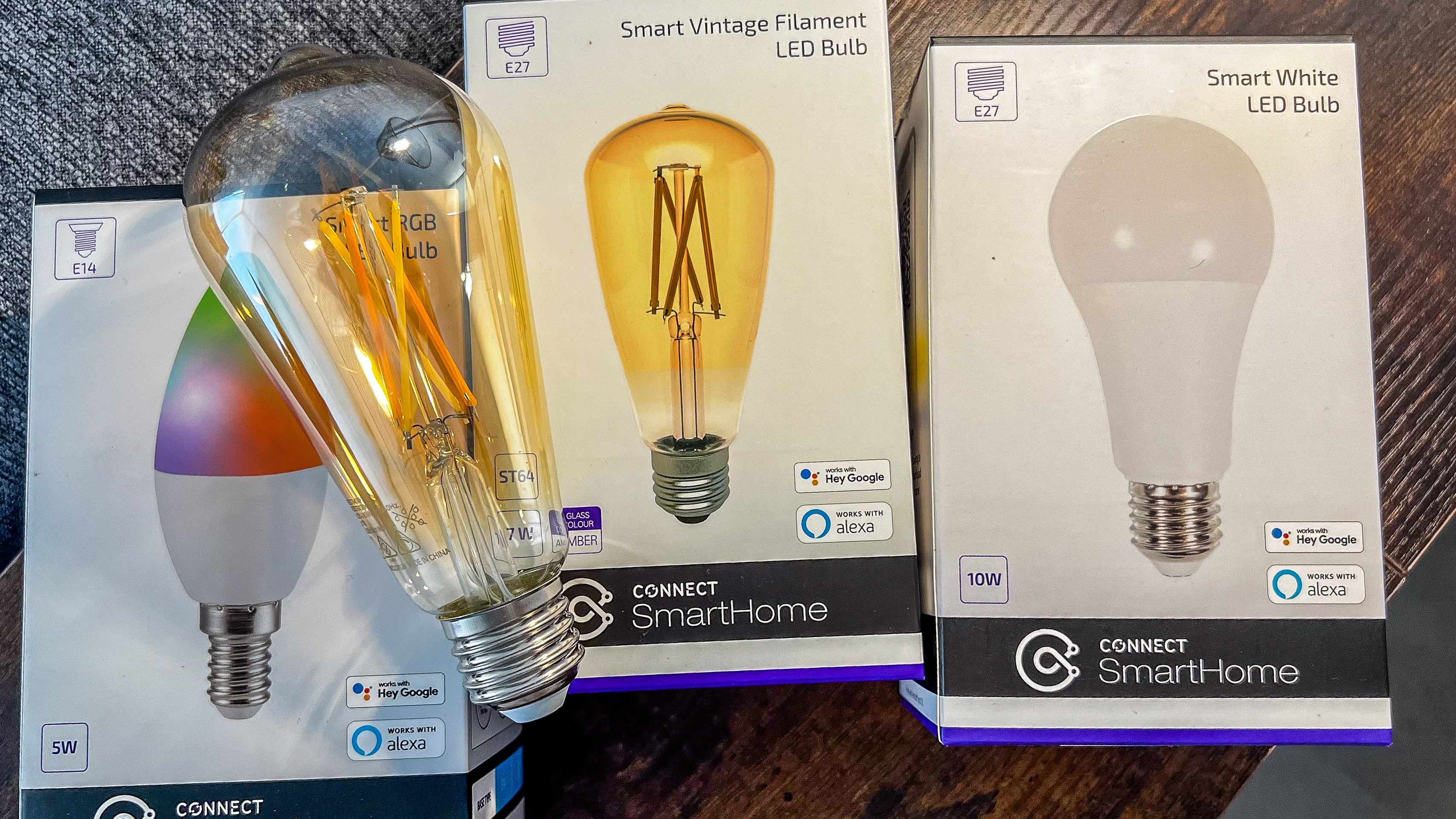 A range of Laser smart bulbs