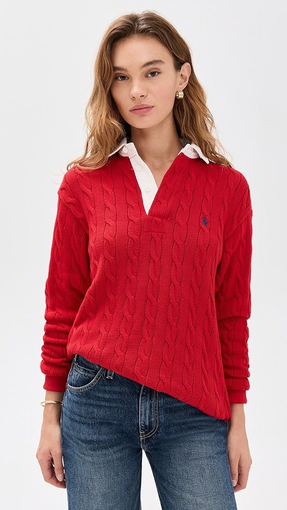 Polo Ralph Lauren Cotton Cable Rugby Pullover