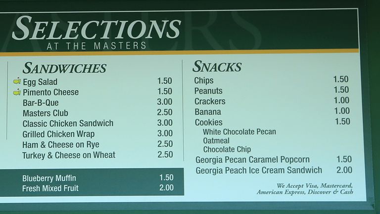 The New Masters Sandwich Set To Take Augusta By Storm