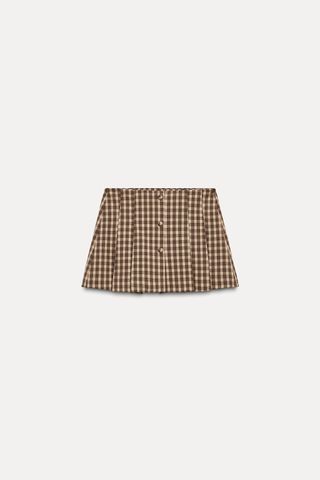 Plaid Skort