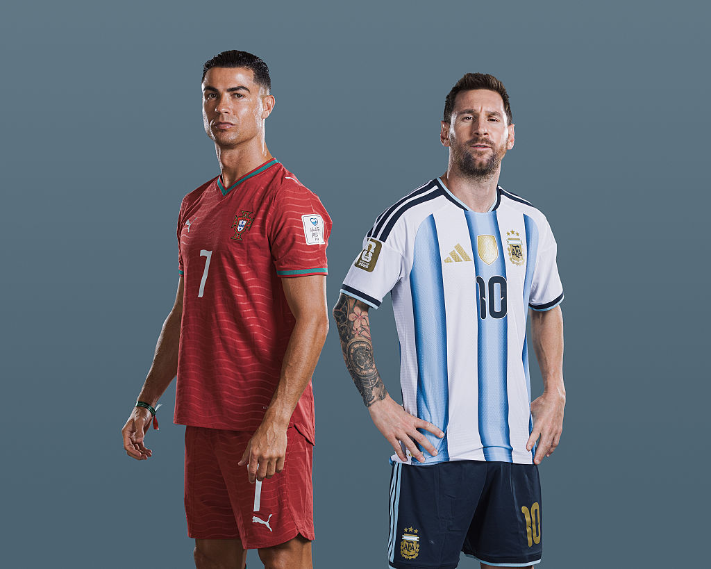 Cristiano Ronaldo #7 of Portugal poses for a portrait during the official FIFA World Cup 2026 portrait session on June 14, 2026 in Palm Beach, Florida