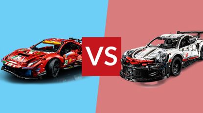 Lego Technic Ferrari vs Lego Technic Porsche