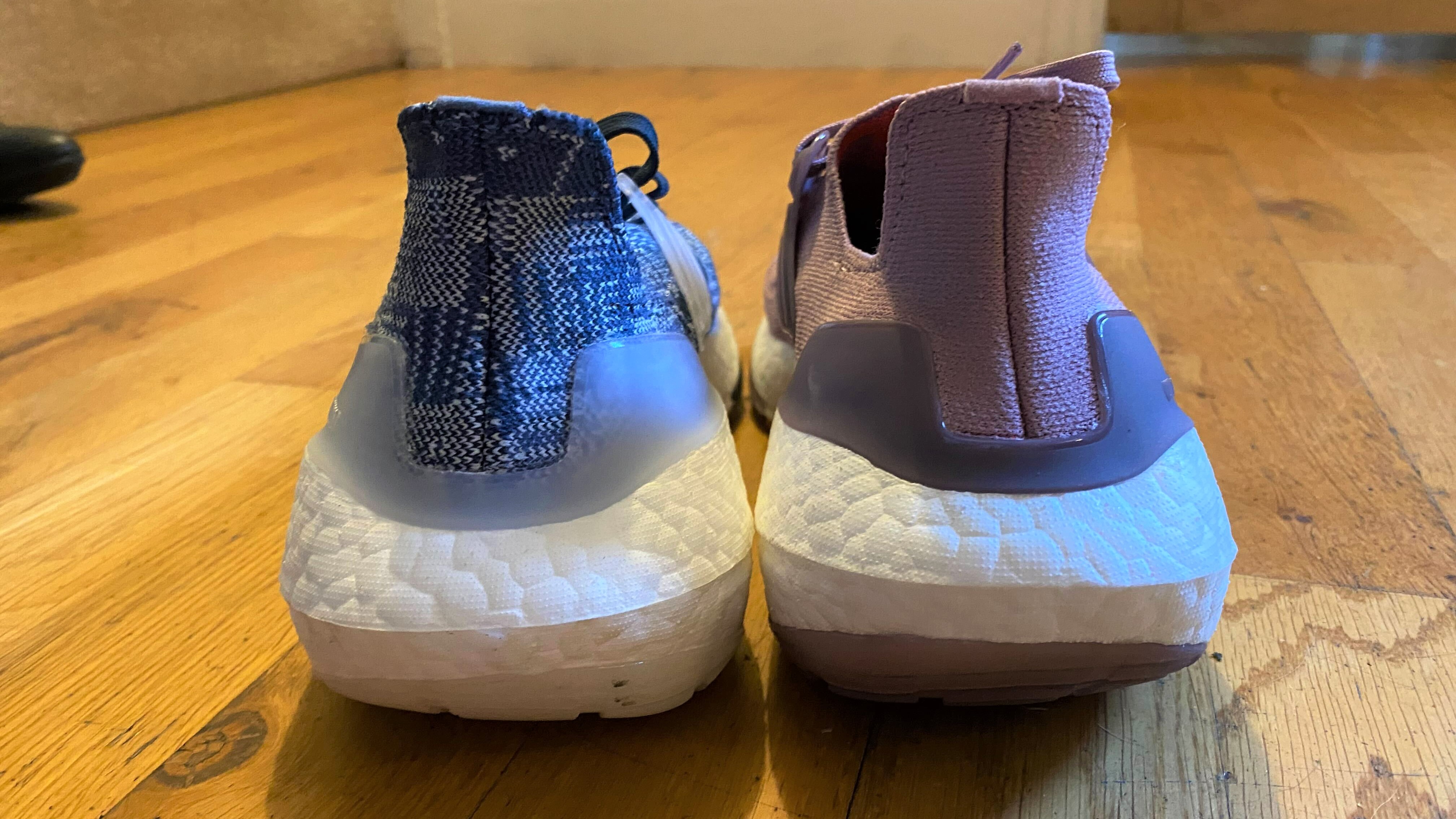 A photo of the midsole of the Ultraboost 21 vs Ultraboost 22