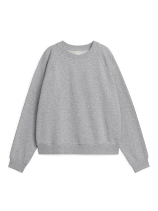 Soft French Terry Sweatshirt - Grey Melange - Arket Gb