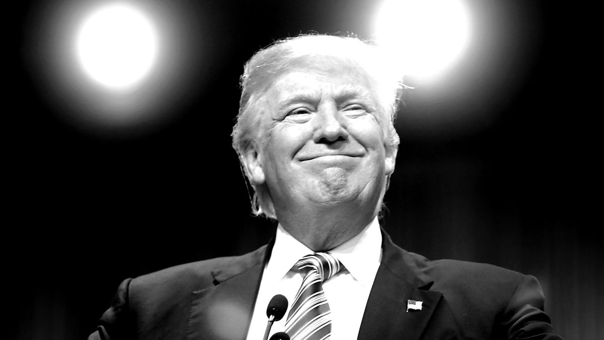 CHARLOTTE, NC - JULY 26:Republican presidential candidate Donald Trump addresses an audience at the 117th National Convention of the Veterans of Foreign Wars of the United States at the Charl