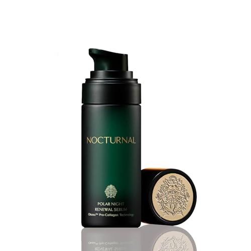 Nocturnal Skincare Polar Night Renewal Serum | Patent-Pending Night Repair With Copper Peptides, Niacinamide &amp;amp; Nordic Oats (30ml Serum)