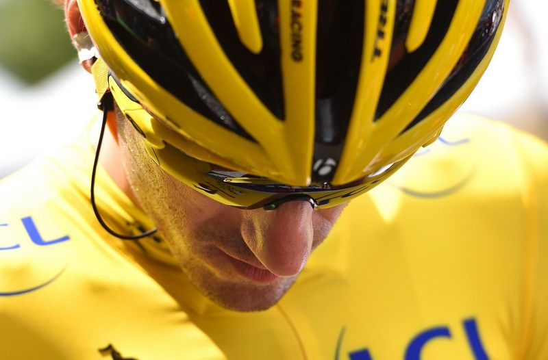 Fabian Cancellara finished the stage but was forced to withdraw from the Tour