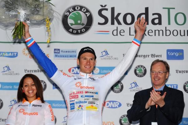 Jempy Drucker (Continental Team Differdange) leads the best young rider classification.